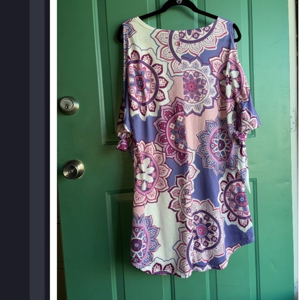Boutique unbranded XL cold arm long tunic short dress